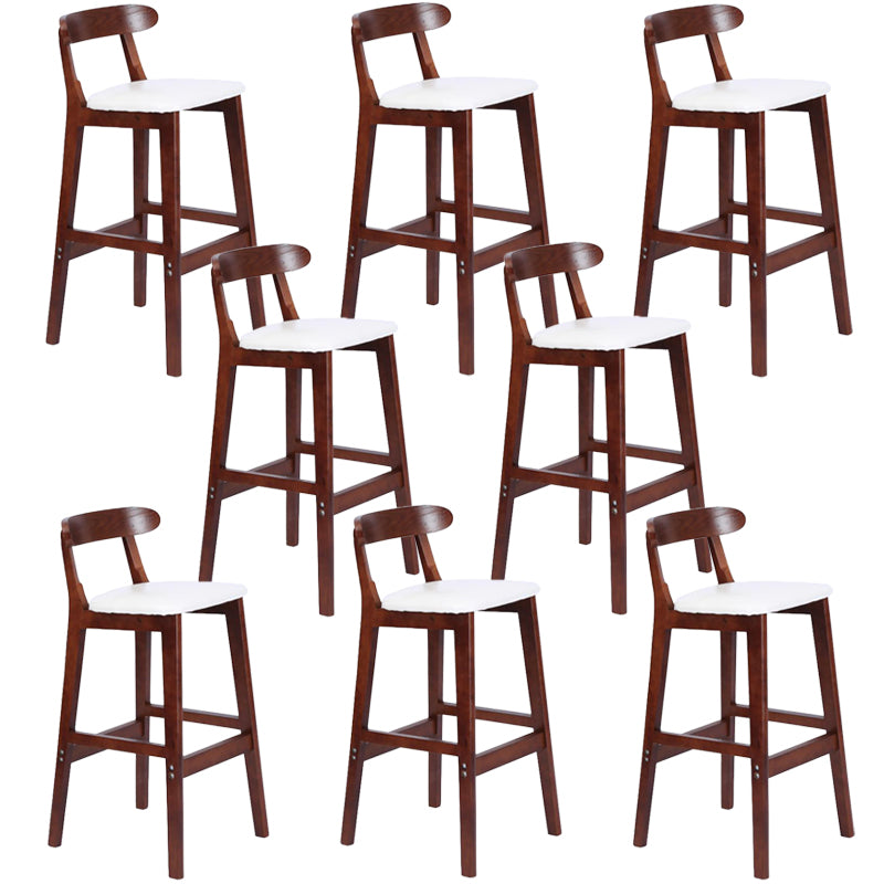 Modern Milk Tea Shop  Footrest Stool Matte Finish Upholstered Bar Stools