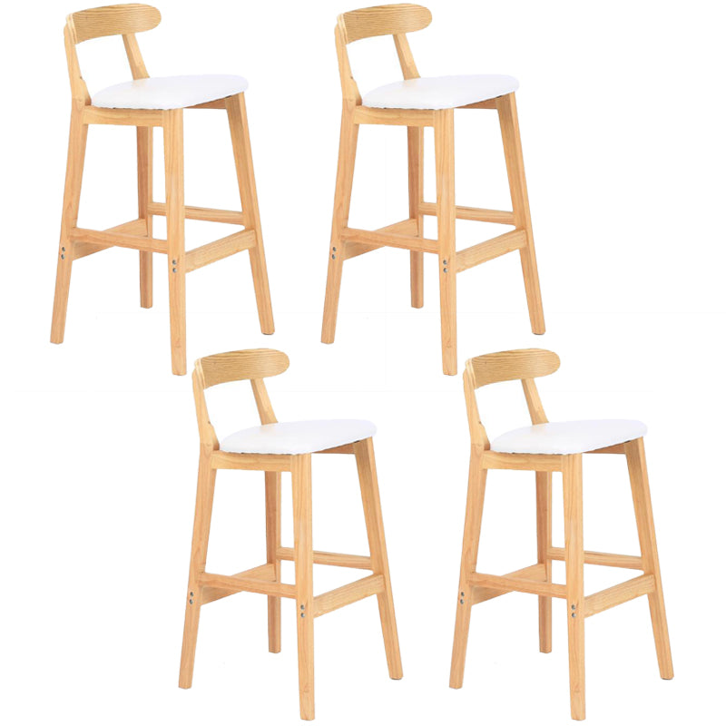 Modern Milk Tea Shop  Footrest Stool Matte Finish Upholstered Bar Stools