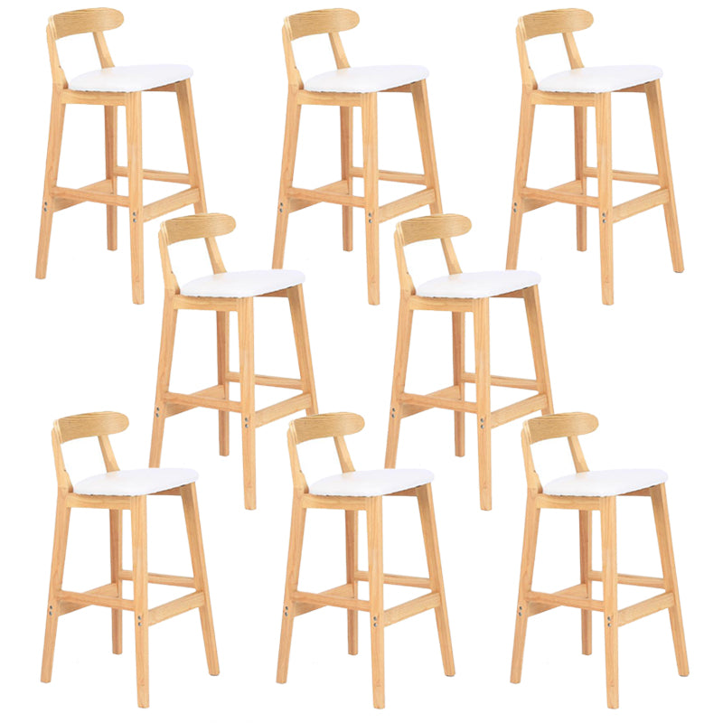 Modern Milk Tea Shop  Footrest Stool Matte Finish Upholstered Bar Stools