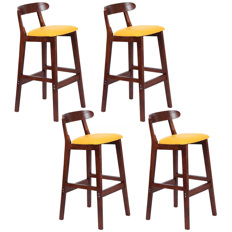 Modern Milk Tea Shop  Footrest Stool Matte Finish Upholstered Bar Stools