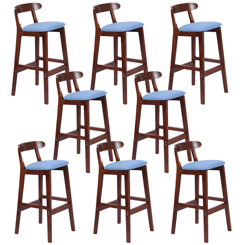 Modern Milk Tea Shop  Footrest Stool Matte Finish Upholstered Bar Stools