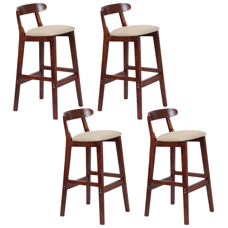 Modern Milk Tea Shop  Footrest Stool Matte Finish Upholstered Bar Stools