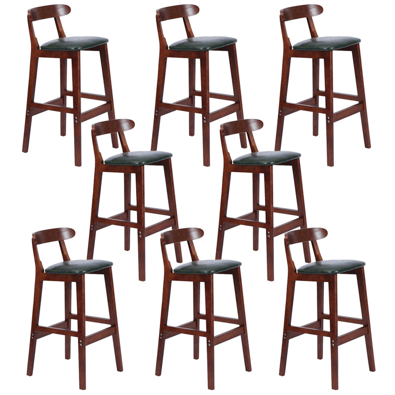 Modern Milk Tea Shop  Footrest Stool Matte Finish Upholstered Bar Stools