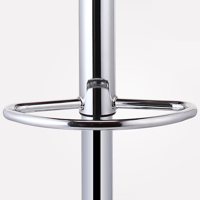 Contemporary Metal Stool Faux Leather Upholstered Counter Stool