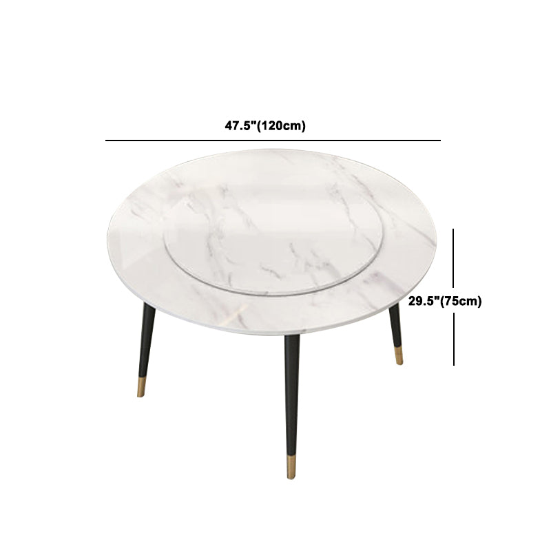 Contemporary Style Round Table Set 1/2/5/7 Pieces Dining Set for Home