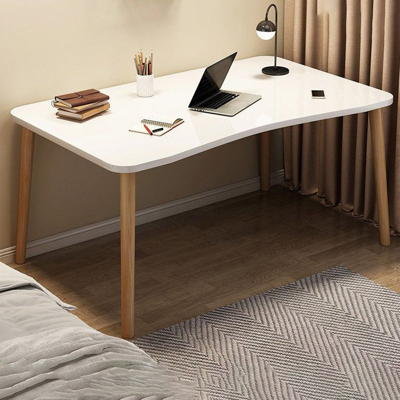 Contemporary Wooden Writing Desk Parsons Base Type Office Desk