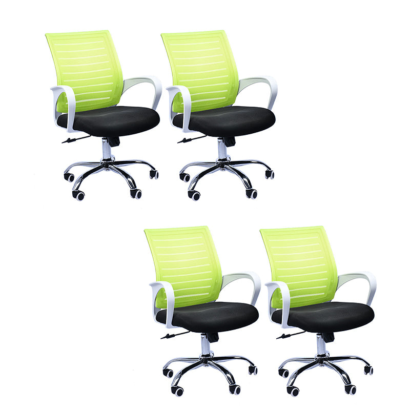 Contemporary Office Chair Fixed Arms Tilt Mechanism Conference Chair