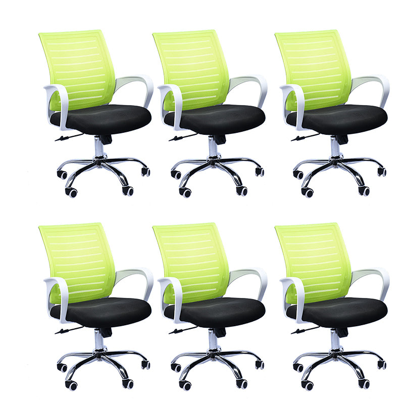 Contemporary Office Chair Fixed Arms Tilt Mechanism Conference Chair