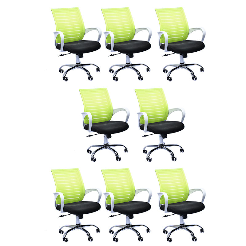 Contemporary Office Chair Fixed Arms Tilt Mechanism Conference Chair