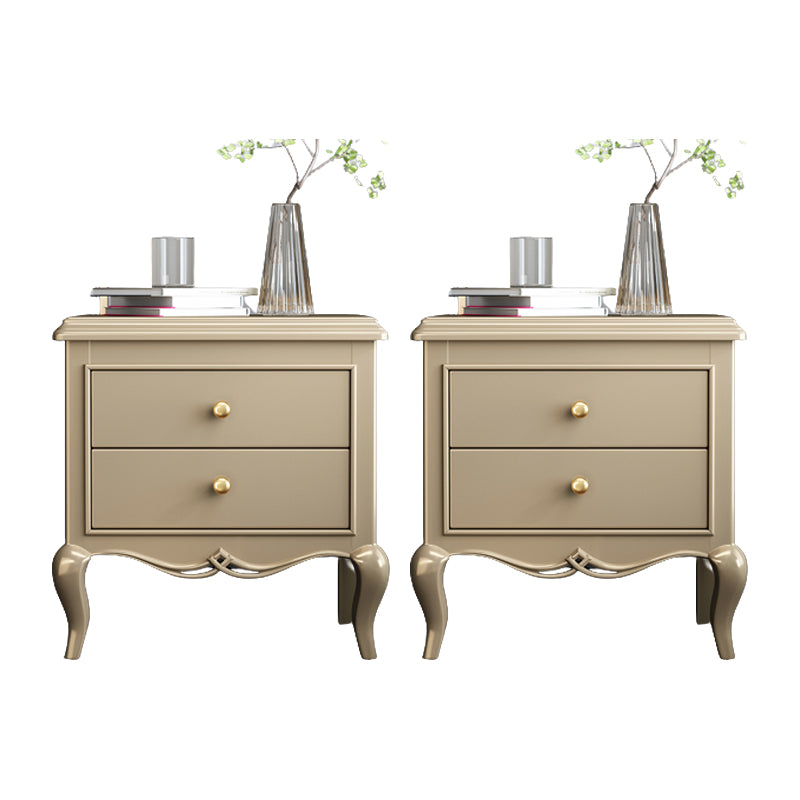 Traditional Oak Night Table Drawer Storage Nightstand for Bedroom