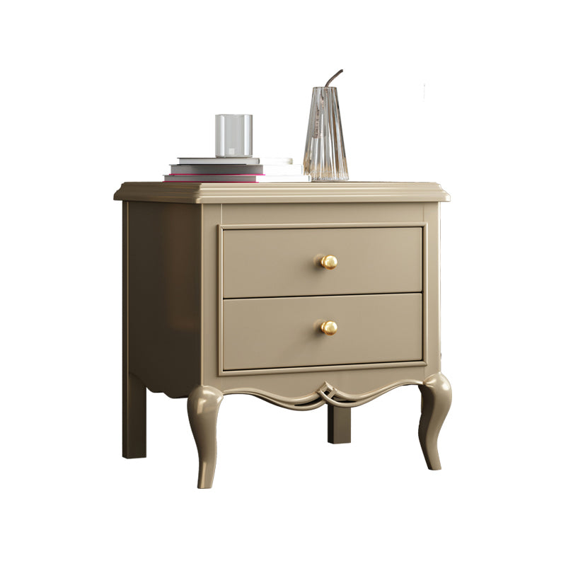 Traditional Oak Night Table Drawer Storage Nightstand for Bedroom