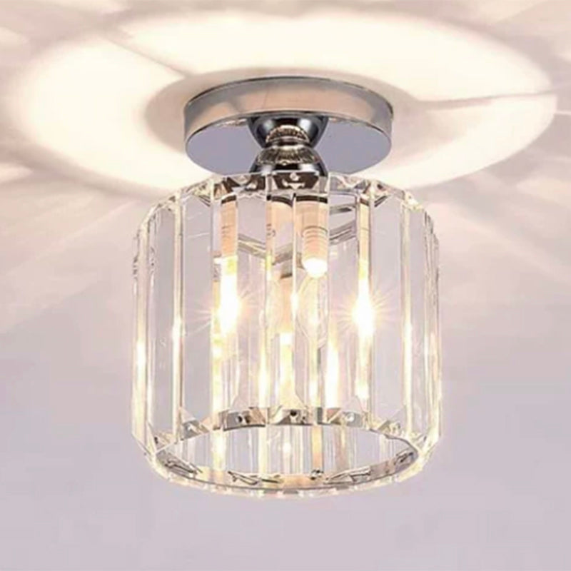 Minimalist Ceiling Lamp Nordic Crystal Flush Mount Light Fixture for Bedroom