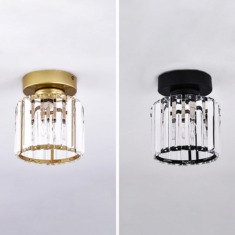 Minimalist Ceiling Lamp Nordic Crystal Flush Mount Light Fixture for Bedroom