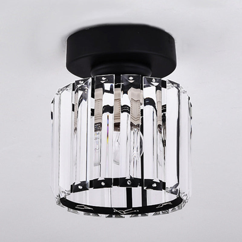 Minimalist Ceiling Lamp Nordic Crystal Flush Mount Light Fixture for Bedroom