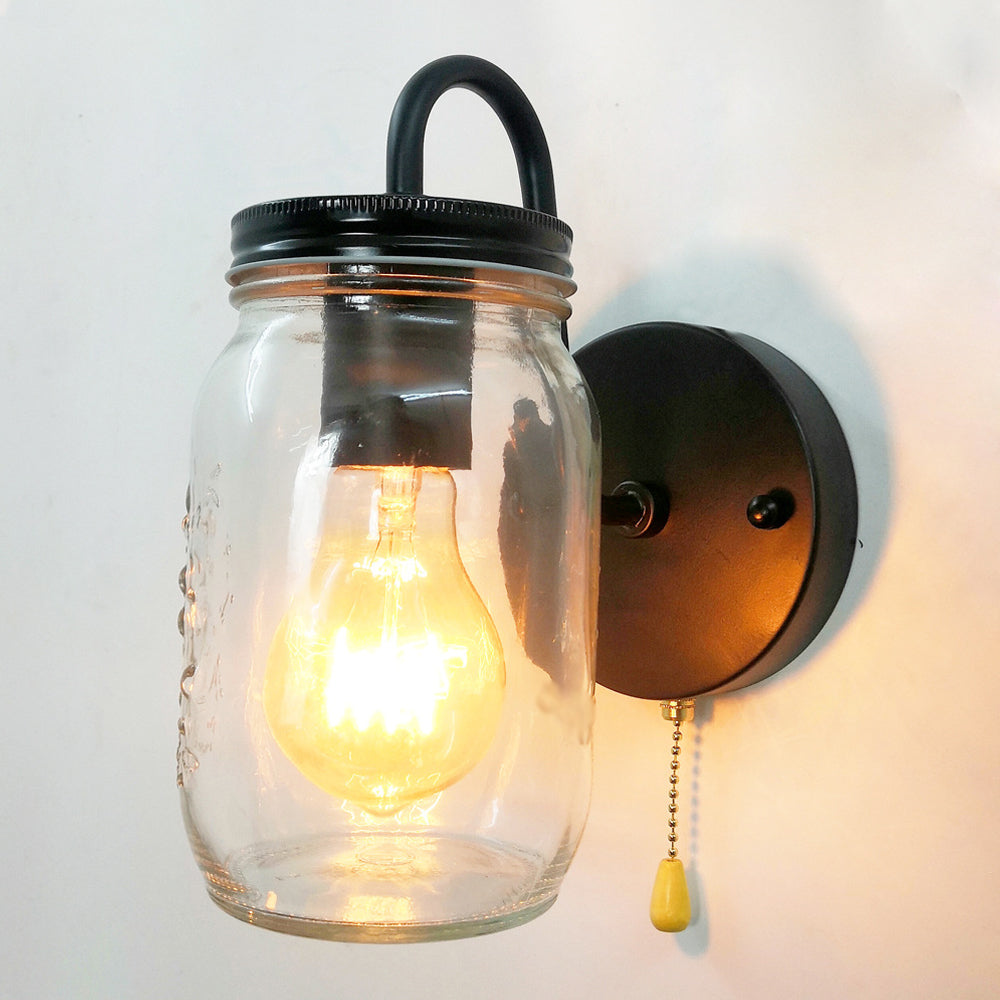 Industrial Wall Light Fixture Glass Shade Light Sconce Lighting Fixture Fixture