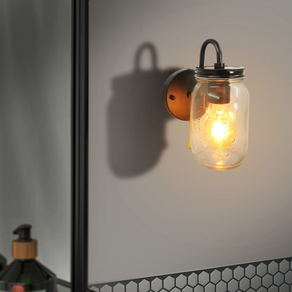 Industrial Wall Light Fixture Glass Shade Light Sconce Lighting Fixture Fixture