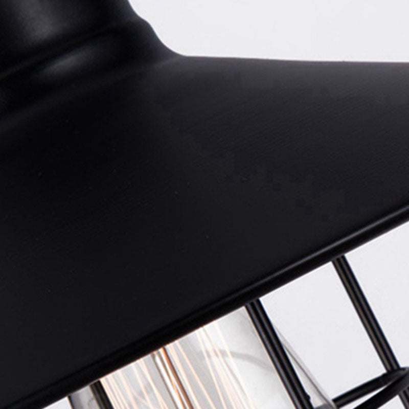 Industrial Style Wall Light Fixture Metallic Shade Light Sconce Light Fixture