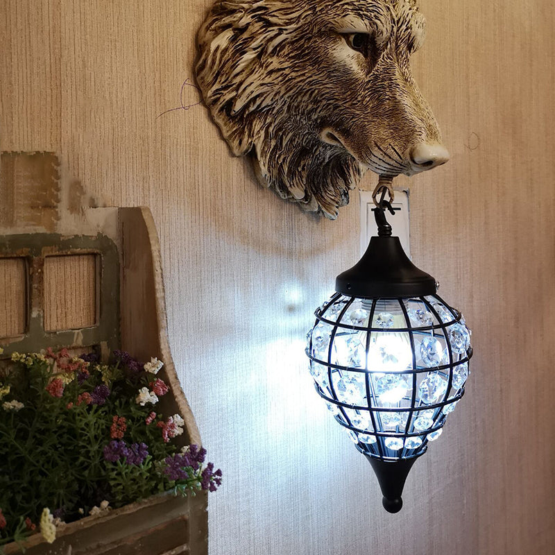 Minimalist Style Wall Sconce Lighting Crystal Shade Wall Lighting Fixtures