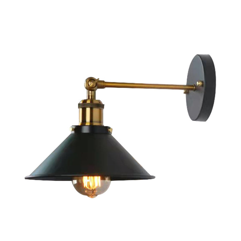 Industrial Style Wall Light Household Metallic Shade Wall Light Sconce for Corridor