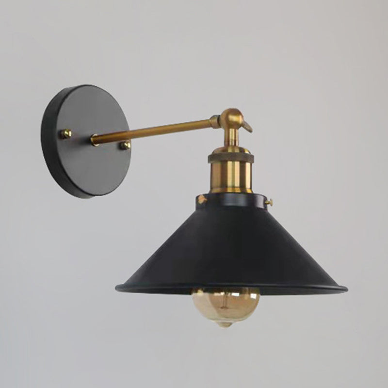 Industrial Style Wall Light Household Metallic Shade Wall Light Sconce for Corridor
