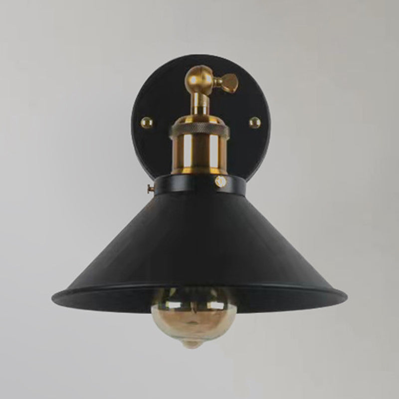 Industrial Style Wall Light Household Metallic Shade Wall Light Sconce for Corridor