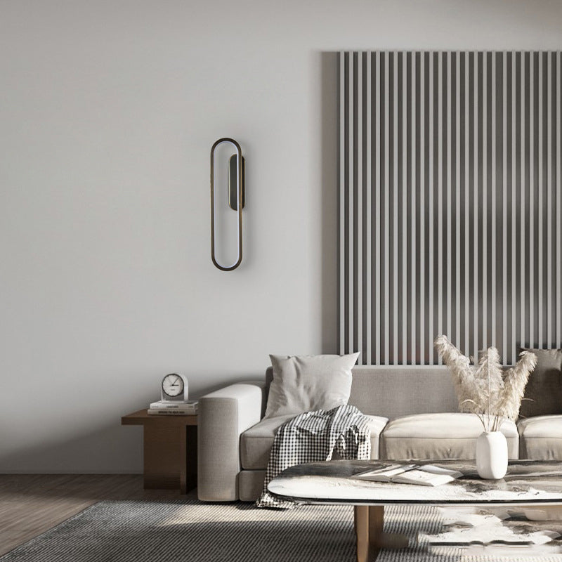 Contemporary Linear Wall Mount Lighting Fixture Minimalist LED Wall Sconce