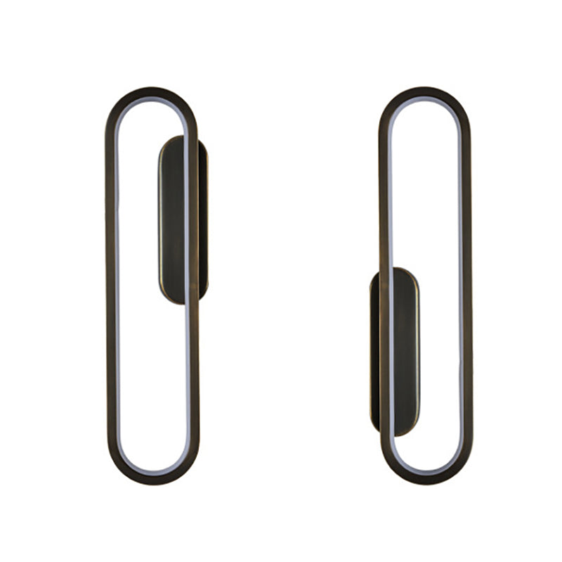 Contemporary Linear Wall Mount Lighting Fixture Minimalist LED Wall Sconce