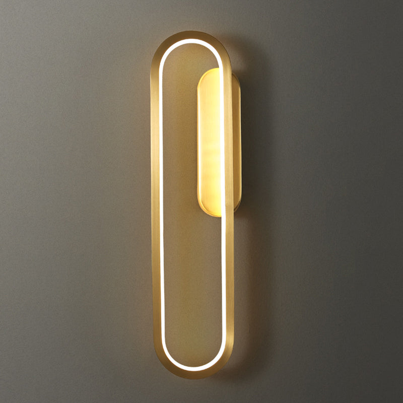 Contemporary Linear Wall Mount Lighting Fixture Minimalist LED Wall Sconce