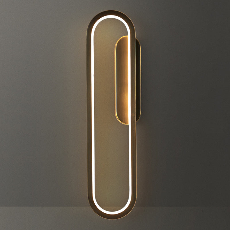 Contemporary Linear Wall Mount Lighting Fixture Minimalist LED Wall Sconce