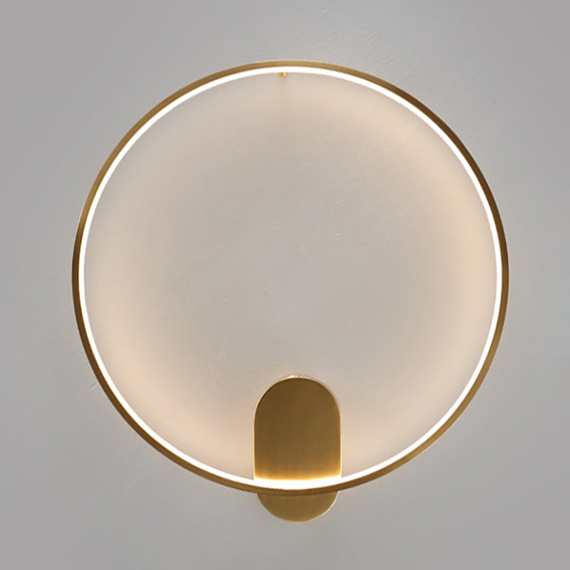 Modern Geometric Linear Wall Mount Lighting Minimalist Metallic LED Wall Sconce