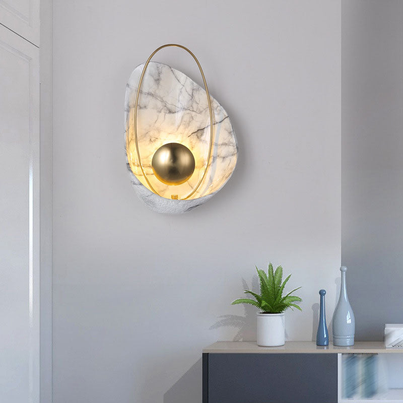 Modern Wall Lamp Nordic Style Resin Wall Mount Lighting for Sitting Room