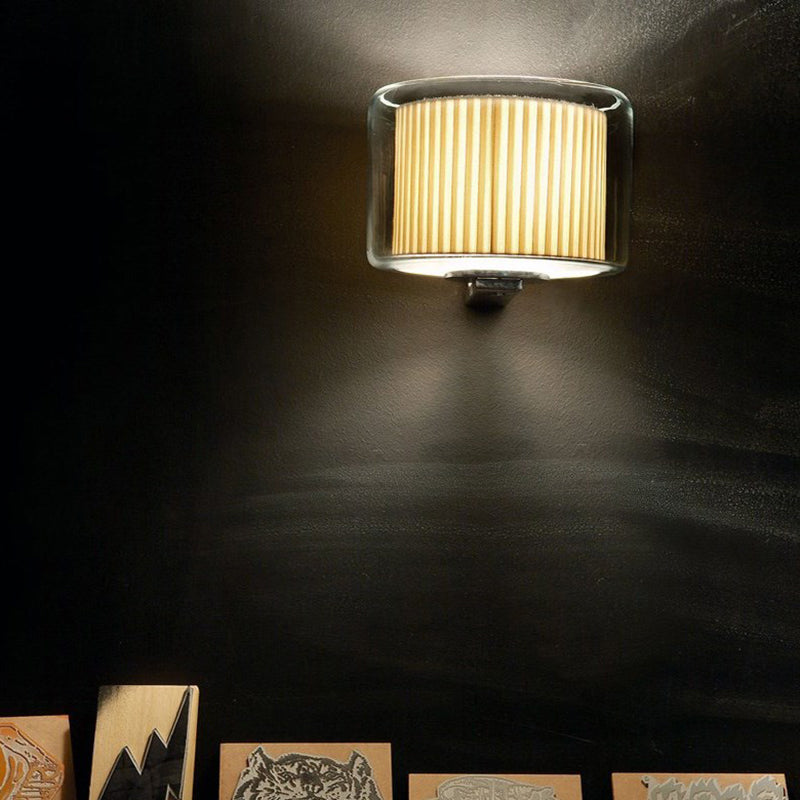 Modern Wall Lamp Household Clear Glass Wall Mount Lighting for Sitting Room