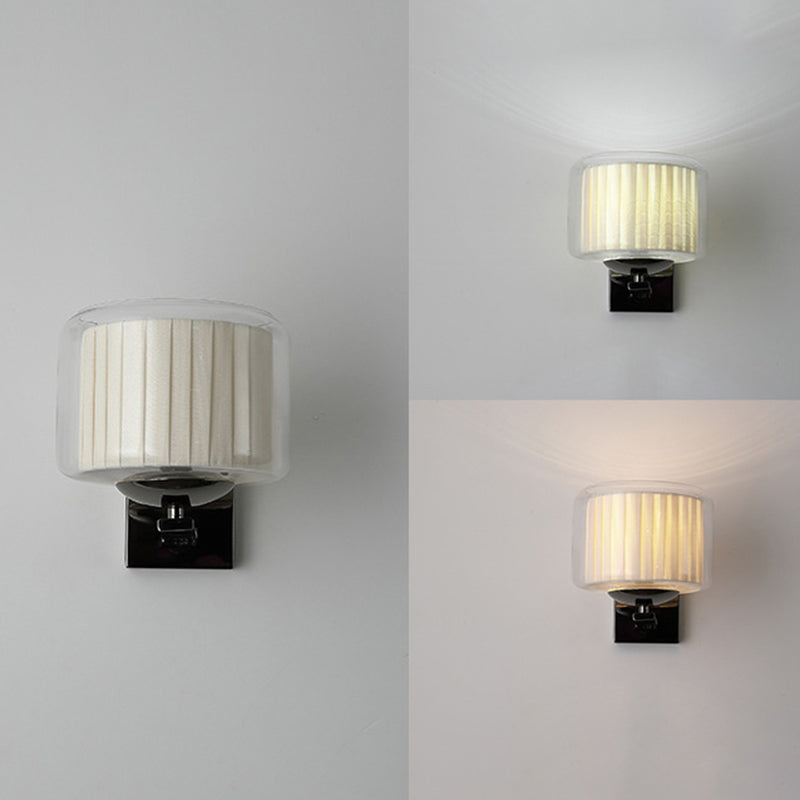 Modern Wall Lamp Household Clear Glass Wall Mount Lighting for Sitting Room