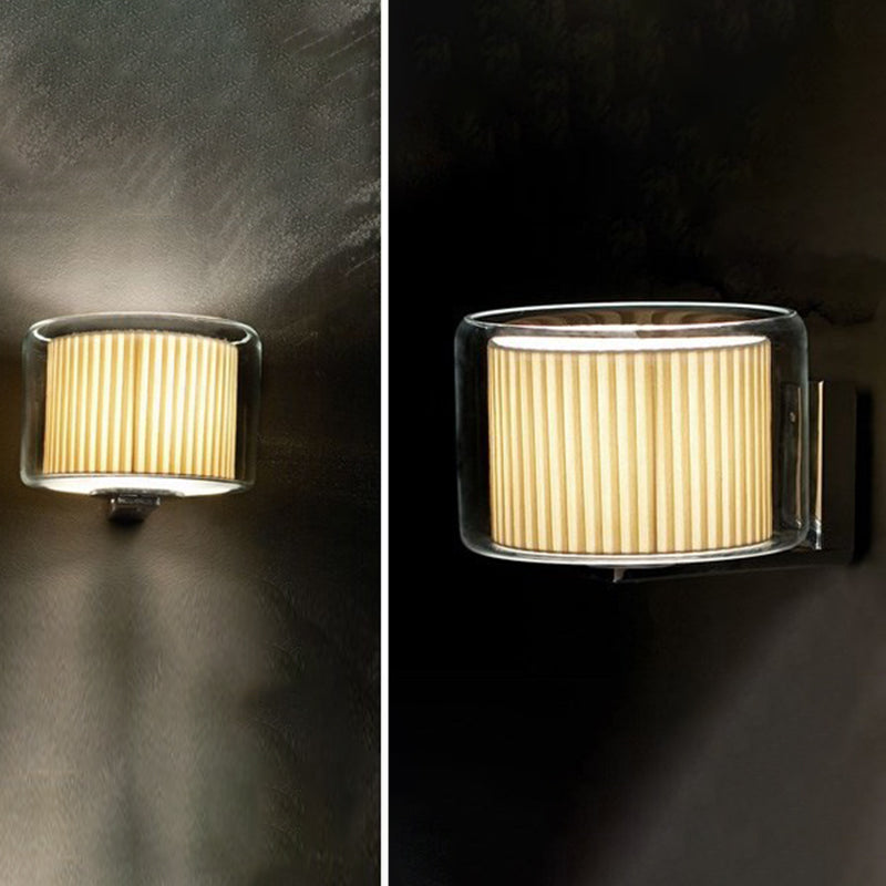 Modern Wall Lamp Household Clear Glass Wall Mount Lighting for Sitting Room