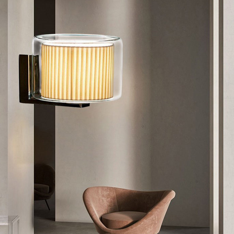 Modern Wall Lamp Household Clear Glass Wall Mount Lighting for Sitting Room