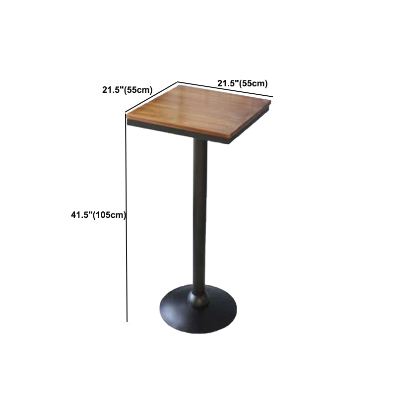 Solid Wood Pub Table Round Bar Height Modern Bar Table for Indoor