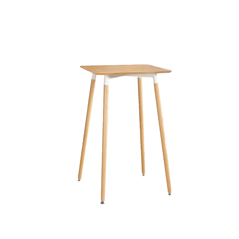 Modern Bistro Bar Table Fixed Bistro Bar Height Cocktail Table with Legs