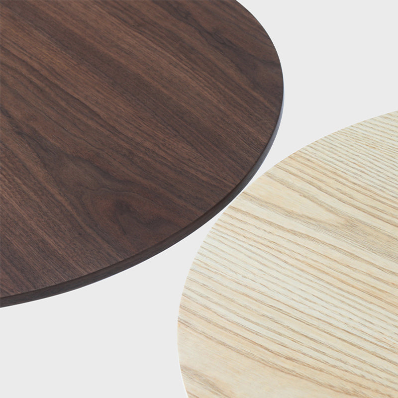 Modern Round Bar Table Fixed Bistro Bar Height Cocktail Table with Metal Pedestal Base