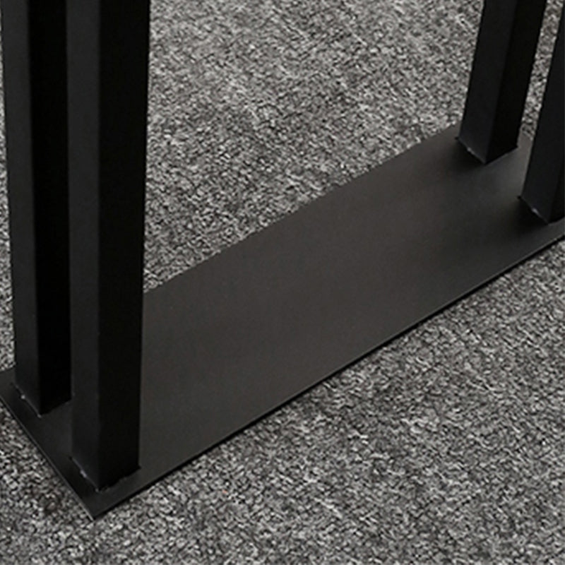 Industrial Style Rectangle Bar Table Stone Sled Base Bar Dining Table