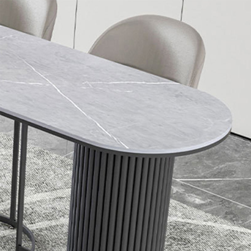 Modern Style Stone Bar Table Bar Double pedestal Bar Desk for Indoor