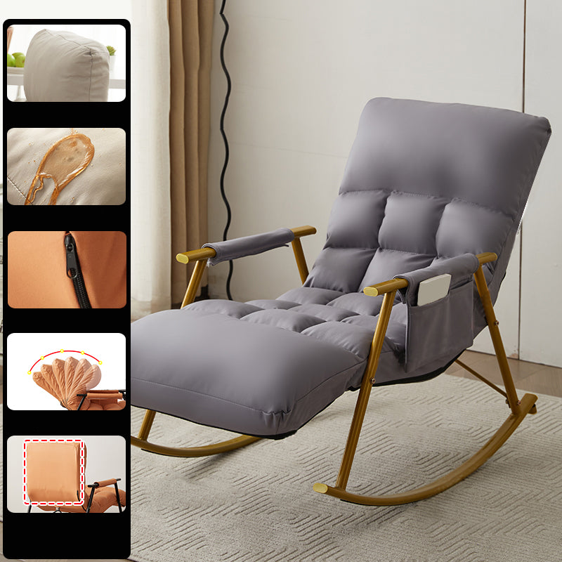 Single Sofa Rocking Chair Indoor Modern Simple Style Rocking