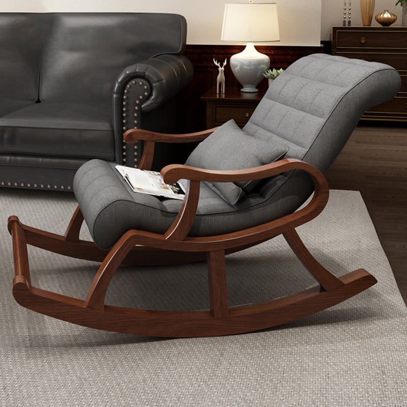 Mid-Century Recliner Chair Tufted Cushions Recliner Chair With A Lumbar Pillow