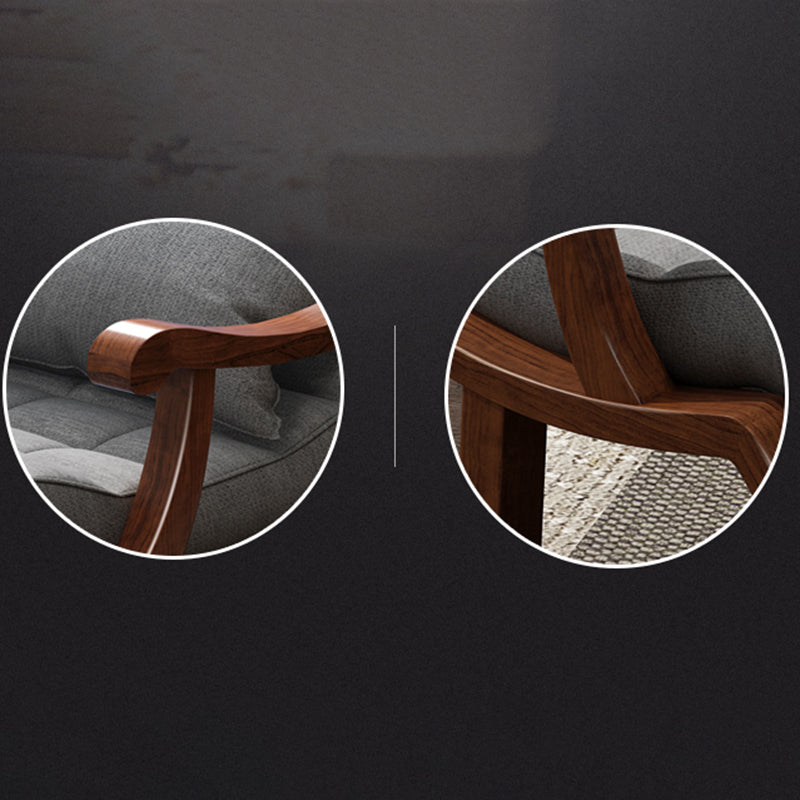 Mid-Century Recliner Chair Tufted Cushions Recliner Chair With A Lumbar Pillow