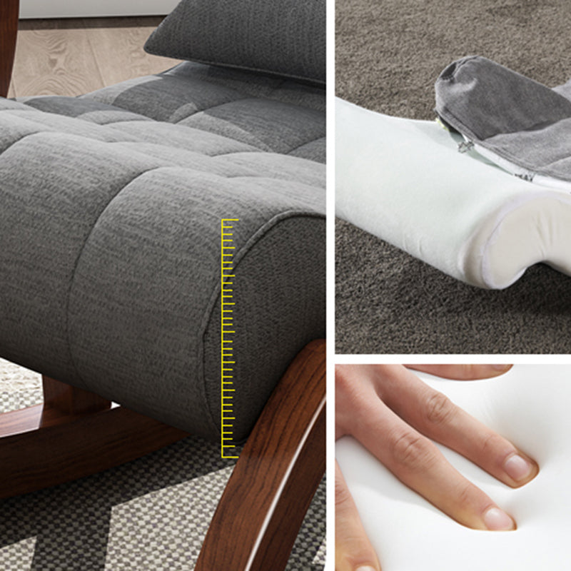 Mid-Century Recliner Chair Tufted Cushions Recliner Chair With A Lumbar Pillow