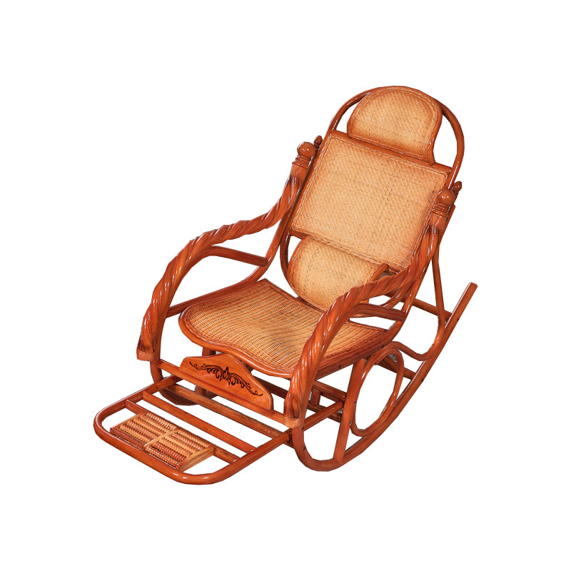 Mid Century Modern Recliner Chair Rattan/Wicker Recliner Chair for Living Room