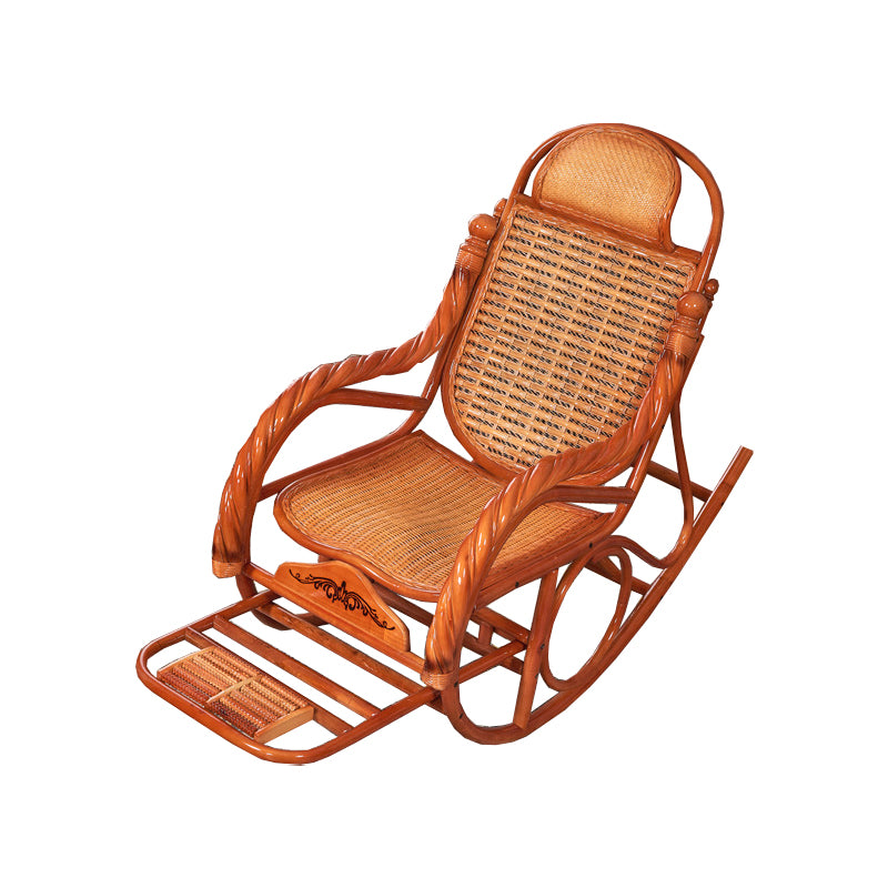 Mid Century Modern Recliner Chair Rattan/Wicker Recliner Chair for Living Room