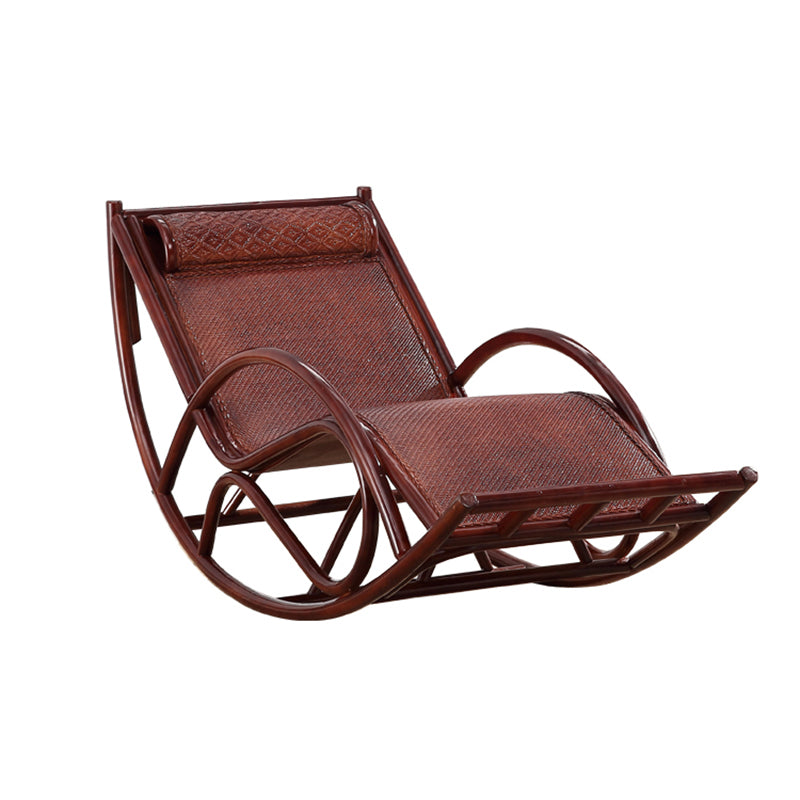 Metal Traditional Rocking Accent Chair Reclining Spindle Rocker Chair 27.6" Wide