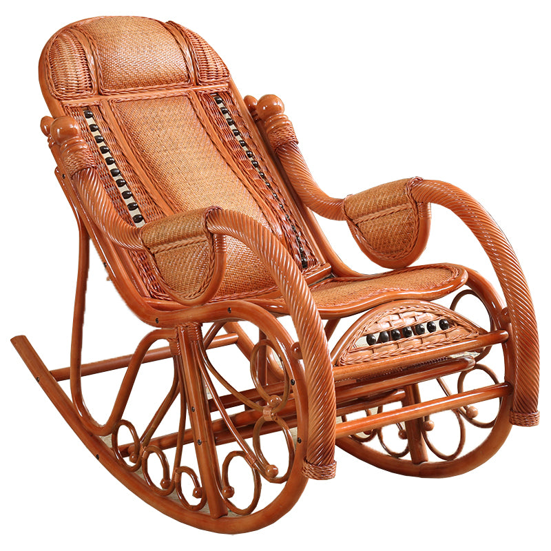 Mid Century Modern Recliner Chair Rattan/Wicker Recliner Chair for Living Room