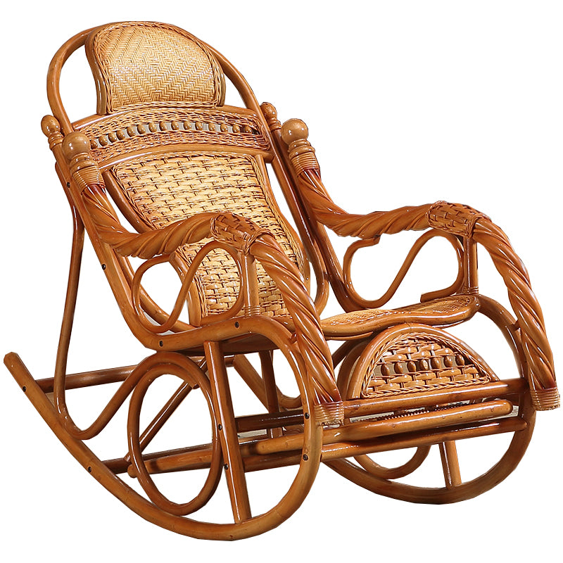 Mid Century Modern Recliner Chair Rattan/Wicker Recliner Chair for Living Room