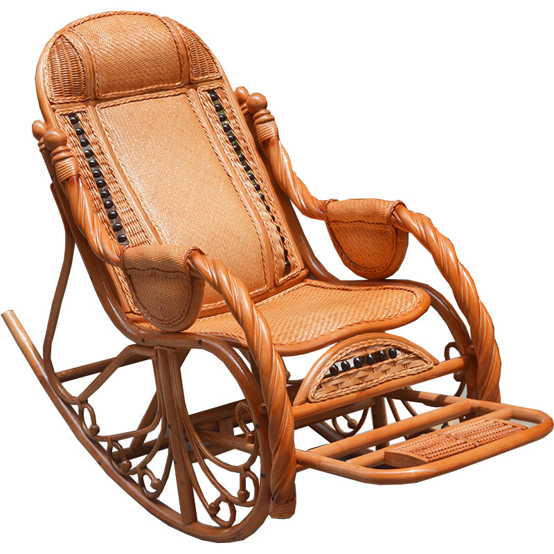 Mid Century Modern Recliner Chair Rattan/Wicker Recliner Chair for Living Room